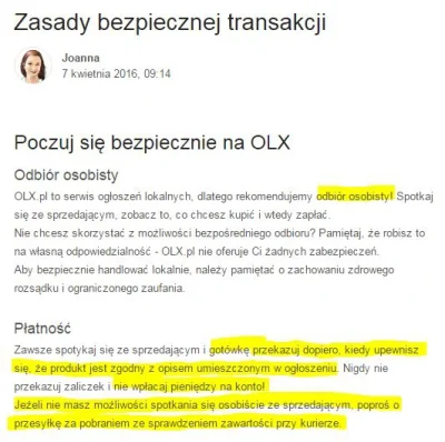 Roszp - A do kampanii OLX gdzie t-raperzy mówili o bezpiecznych transakcjach to pewni...