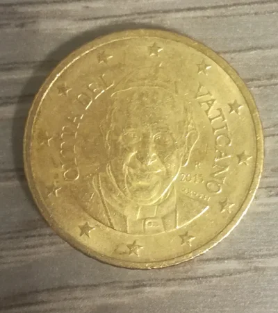 okolicznosciowy - Dziś trafiła mi się moneta 50 eurocentów z Watykanu! Już od kilku l...