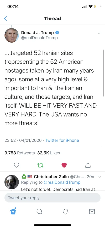 marniwana10 - Trump już zapowiedział ze US ma na celowniku 52 irańskie bazy.