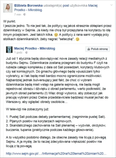 M.....5 - Wypowiedź posłanki Elżbiety Borowskiej (Kukiz'15)