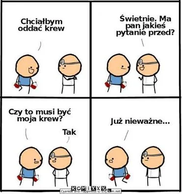 m.....s - #humorobrazkowy #niewiemczybylo #krew #dawca