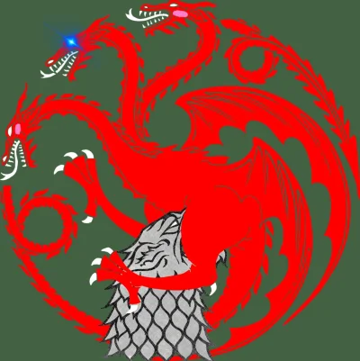 Rafi66 - Nowy bardziej adekwatny do tego co się wydarzyło herb Targaryen'ów ¯\\(ツ)\/¯...