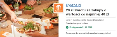 k3lt - Wrocila promocja na zwrot 20 zł. przy MWZ 40 zł. na https://www.visaoferty.pl/...