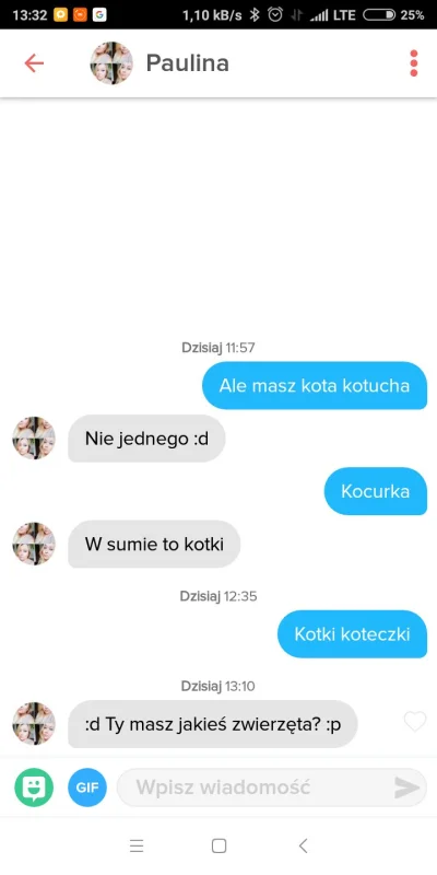 m.....i - Co odpisać?

#tinder #podrywajzwykopem #koty