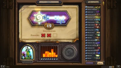 Jiminato - Mireczki, udało się, 12 winów zrobione! ᕙ(⇀‸↼‶)ᕗ
#chwalesie #hearthstone ...