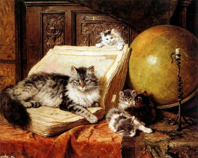 moon5 - Henriette Ronner-Knip /koty, mapy, globus/



#malarstwo #koty #sztuka #kultu...