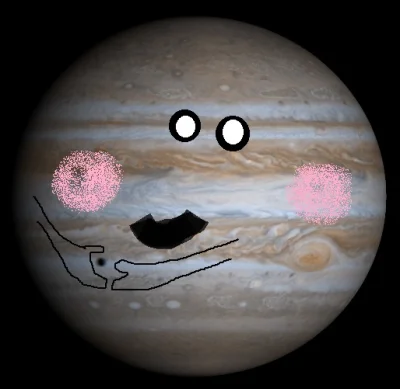 crab_nebula - @arkham64: A tutaj opiekuńczy Jowisz otacza swoją aurą cień Europy <3