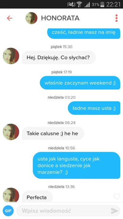 yps16 - #tinder
Jak dalej pociągnąć rozmowę? Czy robię to dobrze? ( ͡° ͜ʖ ͡°)