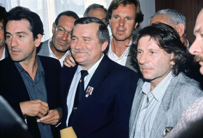 breja - #fotohistoria na zdjęciu: #robertdeniro @lechwalesa #fibak #polanski