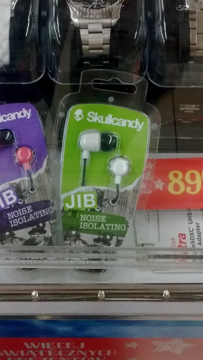 kankosek - mirki, jestem w biedronce. Przykuly moja uwagę słuchawki #skullcandy możec...