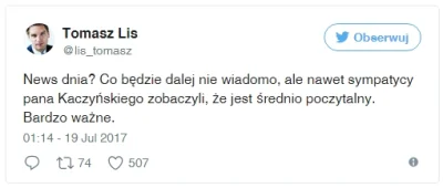 plackojad - Tomasz Lis - specjalista w ocenianiu poczytalności innych. xD
#polityka ...