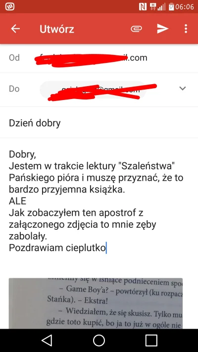 Slowbro - O ile w swoim życiu sporo książek przeczytałem, tak nigdy nie pisałem do ża...