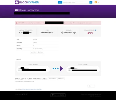 cyberpunkbtc - Odnośnie wpisu o doublespendzie: https://www.wykop.pl/wpis/44410225/cz...
