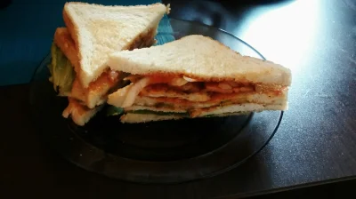 batgirl - Prawdziwie męska kanapka, dla mega glodnej kobiety <3

#foodporn #sniadanie...
