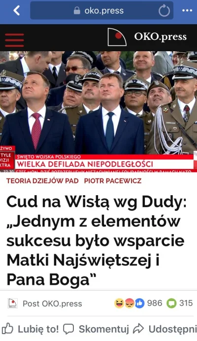 robert5502 - Przywódca religijny Katolickiej Rzeczpospolitej Ludowej przemówił... dla...