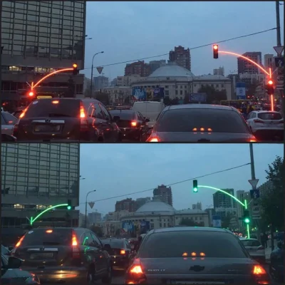 Mesk - Pomysłowa sygnalizacja uliczna na Ukrainie #ciekawostki #fotografia #technolog...