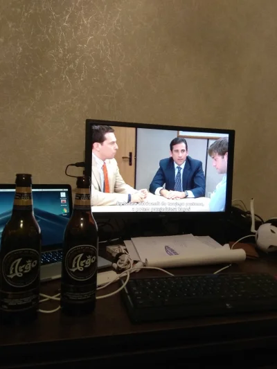 k.....a - Piątkowy serial z @LepiejWcaleNizPozno 
#theoffice #piwo #najlepszyserialev...