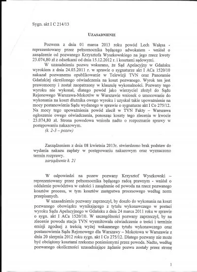 lechwalesa - 1-Wyszkowski głupa walisz , jaki proces wygrałeś o co był ten proces , p...