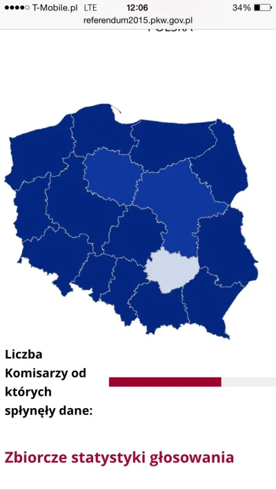 Baerok - Ależ ogromna frekwencja, prawie cała Polska oznaczona ciemnym kolorem. #refe...