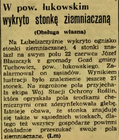 Gh0st - Wykryto stonkę ziemniaczaną! (1950r)
#lukow #stonka #humorobrazkowy