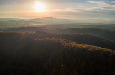 Adrian_ - Góry Wałbrzyskie znad Zamku Książ, widok w kierunku Trójgarbu
#fotografia ...