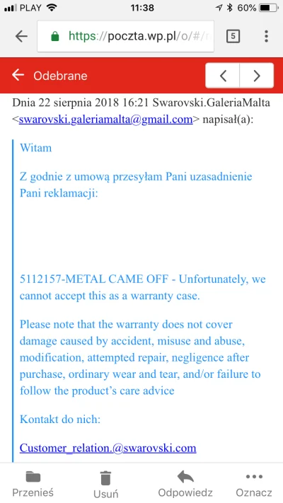 sandrix78 - Lol to mój służbowy e-mail i nie zamierzam podawać go dalej dlatego scree...