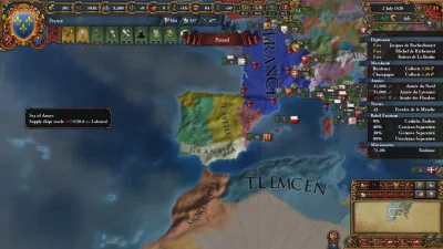 K.....L - Granada wypierająca Kastylię i Portugalię, mając za sojusznika tylko murzyn...