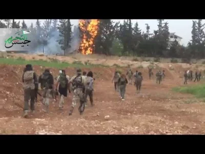60groszyzawpis - Nagranie z wczorajszego ataku Jaysh al-Tahrir (FSA) na al-Khalidiyah...