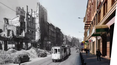 vindicator - Widok ulicy Piłsudskiego z lat 1945-47, który był ekstremalnie trudny do...