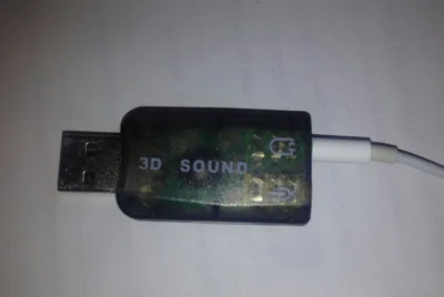 MarianoaItaliano - > USB Sound Card link
#!$%@?ło mi się wejście słuchawkowe w lapto...