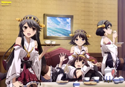 z.....s - #randomanimeshit #kantaicollection #kongou #haruna #hiei #kirishima
#newty...