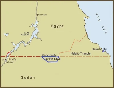 uabit - @Nort: pomyslił się w paru miejscach np. Bir Tawil – Egipt/Sudan, słabo