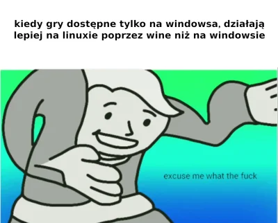 q.....n - #memylinuxowe #linux #windows #wine #dxvk #heheszki