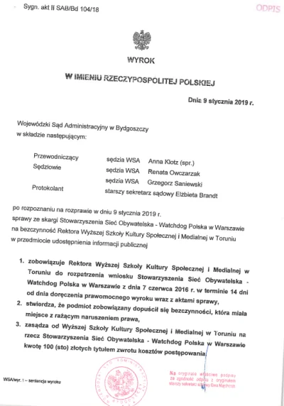 WatchdogPolska - Niedawno Bartosz Wilk opowiadał w TOK FM o naszych sprawach z Fundac...