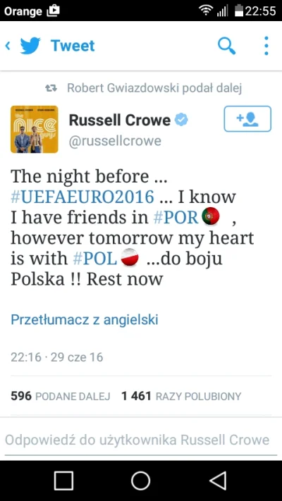 l.....w - #pilkanozna #euro2016 #russellcrowe #reprezentacja