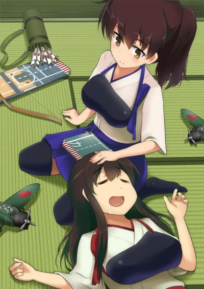 z.....s - #randomanimeshit #akagi #kaga #kantaicollection
#mocchi