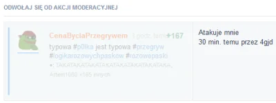 CenaByciaPrzegrywem - Kolejny raz @Moderacja pokazała że stoi po patologicznej strron...