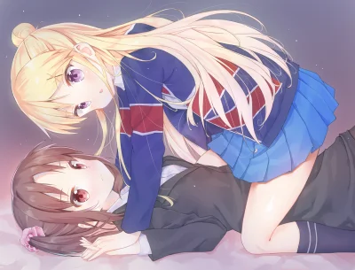 Azur88 - #randomanimeshit #anime #kiniromosaic #karenkujou #akarikuzehashi #schoolgir...