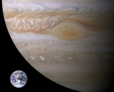 xandra - Porównanie rozmiarów Jowisza i Ziemi

#ciekawostki #astronomia #kosmos