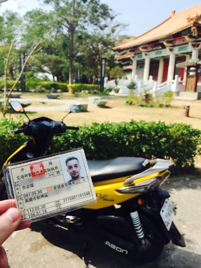 Soju - Robiłem już na Tajwanie prawo jazdy na jednoślady do pojemności 250cc. Teraz m...
