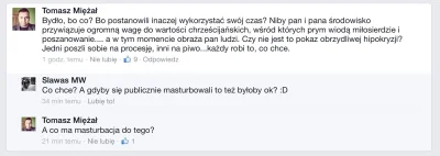 WujekRada - @wujeklistonosza: to mnie bardziej #!$%@?. Koleś rzeczowo a ten o masturb...