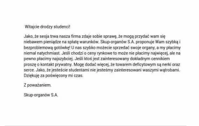 zielony92 - Mireczki dziwna wiadomość przyszła na mail grupowy koleżanki. Trochę się ...