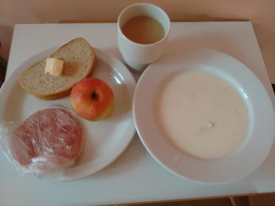Kaplanka - Dzień dobry! Śniadanko ᕦ(òóˇ)ᕤ
Zupa mleczna na kluskach, chleb, masło, mor...