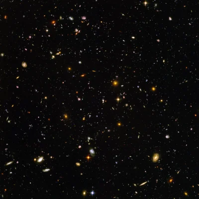 O.....Y - Ultragłębokie pole Hubble'a. Obraz Wszechświata sprzed 13 miliardów lat na ...