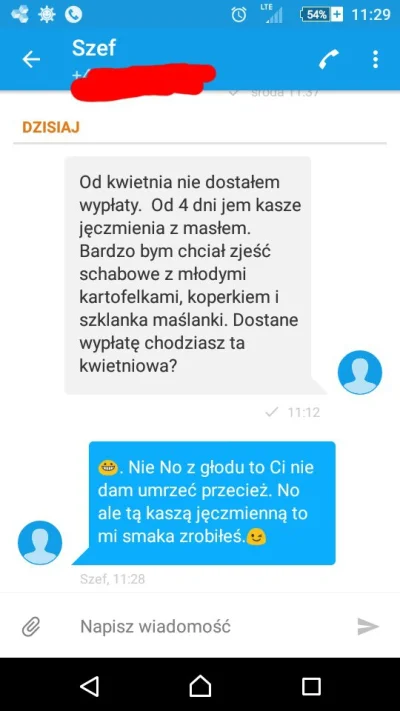 acepiter - Mirki rozmowa kolegi z jego szefem na temat wypłaty. 
#heheszki #jedzenie ...