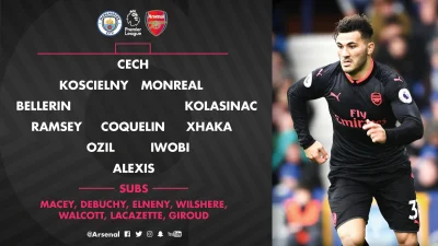 p.....a - Powrót do czterech obrońców, Xhaka, Coq i Ramsey w pomocy. Alexis w miejsce...