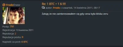 KucykMocy - Orginalny wpis z jednego z pierwszych tematów na forum.bitcoin.pl
#krypt...