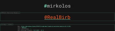 kamiol3 - Mirkolos zdecydował, wygrana trafia do @RealBirb - mam nadzieję, że uda Ci ...