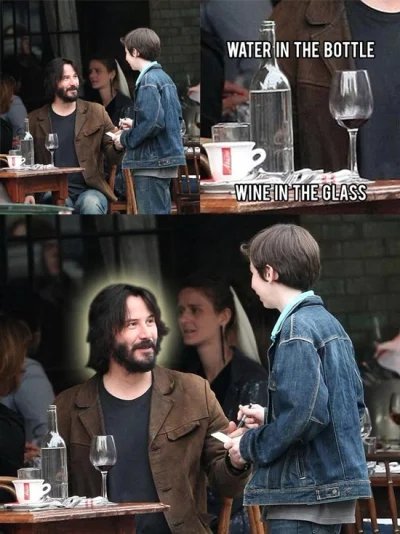 K.....c - > Swoją drogą Keanu Reeves to fajny koleś - jeździ metrem, przesiaduje z be...