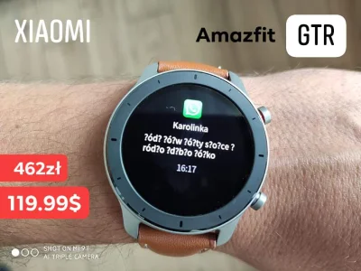 sebekss - Tylko 119.99$ (462zł)za Xiaomi Amazfit GTR 42mm❗
Wersja 47mm tylko 129.99$...